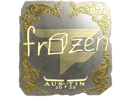 Sticker | frozen (Gold) | Austin 2025
