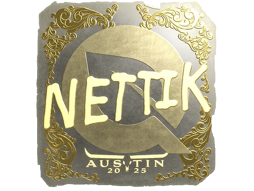 Sticker | nettik (Gold) | Austin 2025