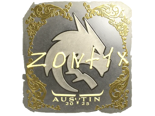 Sticker | zont1x (Gold) | Austin 2025
