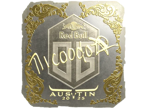 Sticker | nicoodoz (Gold) | Austin 2025