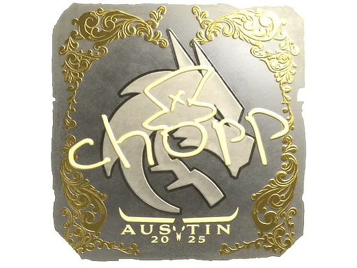 Sticker | chopper (Gold) | Austin 2025