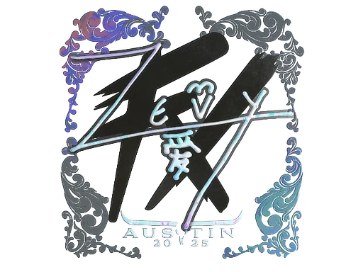 Sticker | zevy (Holo) | Austin 2025