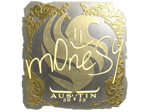Sticker | m0NESY (Gold) | Austin 2025