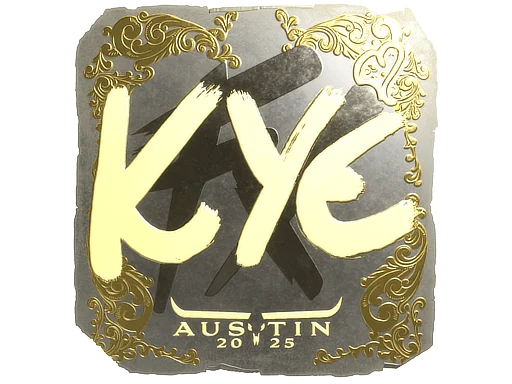 Sticker | kye (Gold) | Austin 2025