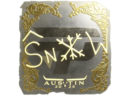 Sticker | snow (Gold) | Austin 2025