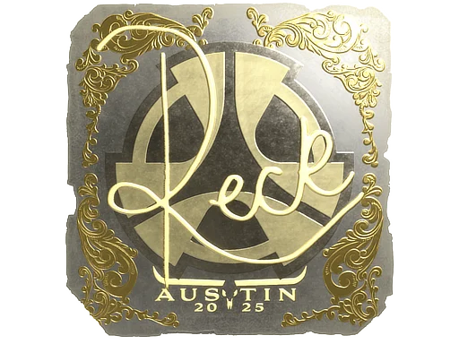 Sticker | reck (Gold) | Austin 2025