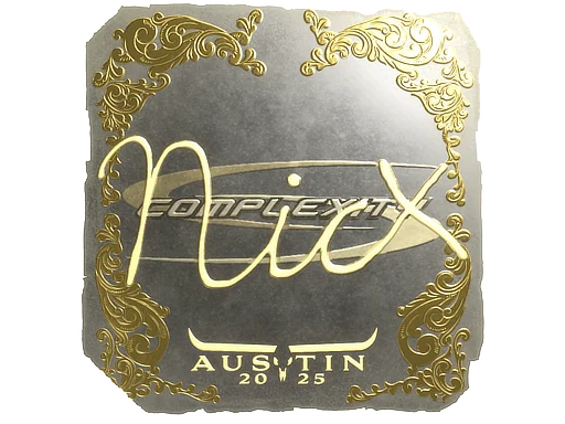 Sticker | nicx (Gold) | Austin 2025