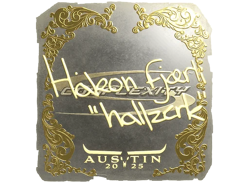 Sticker | hallzerk (Gold) | Austin 2025