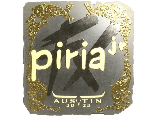 Sticker | piriajr (Gold) | Austin 2025