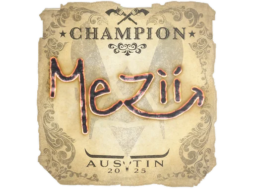 Sticker | mezii (Champion) | Austin 2025