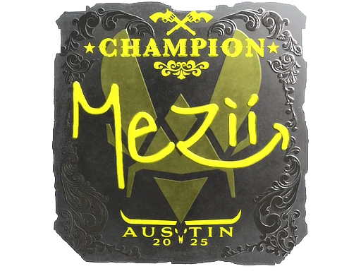 Sticker | mezii (Foil, Champion) | Austin 2025