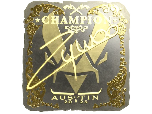 Sticker | ZywOo (Gold, Champion) | Austin 2025