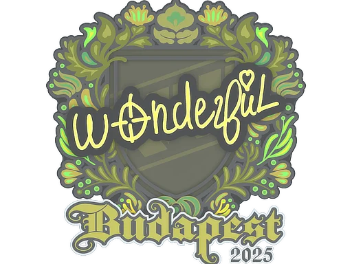 Sticker | w0nderful | Budapest 2025