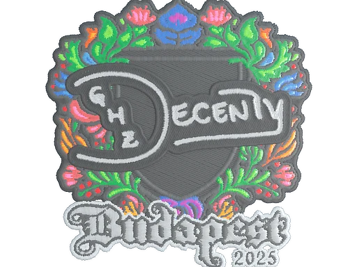 Sticker | decenty (Embroidered) | Budapest 2025