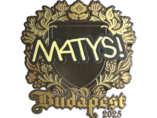 Sticker | MATYS (Gold) | Budapest 2025