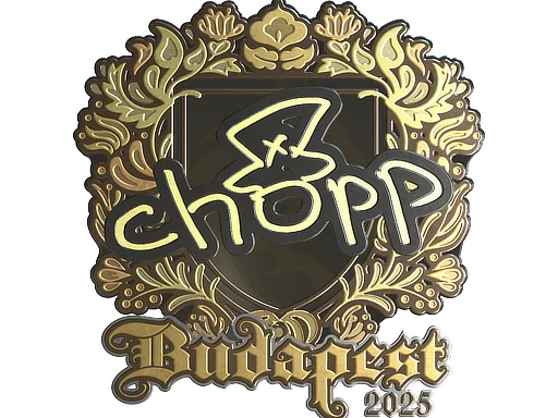 Sticker | chopper (Gold) | Budapest 2025