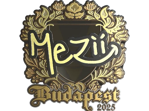 Sticker | mezii (Gold) | Budapest 2025