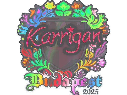 Sticker | karrigan (Holo) | Budapest 2025