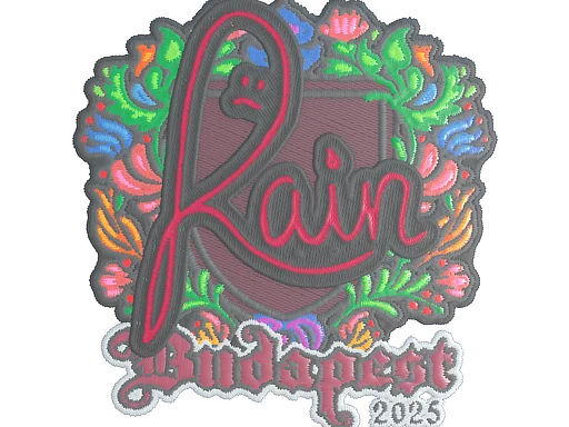 Sticker | rain (Embroidered) | Budapest 2025
