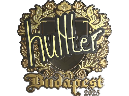 Sticker | huNter- (Gold) | Budapest 2025