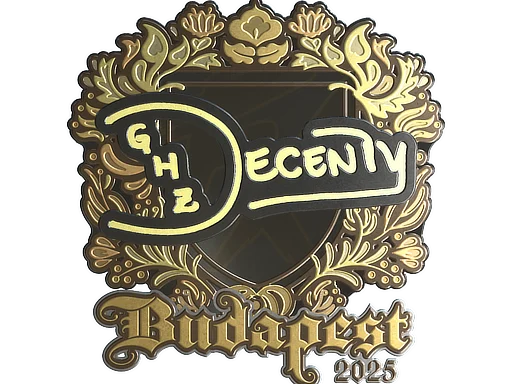Sticker | decenty (Gold) | Budapest 2025