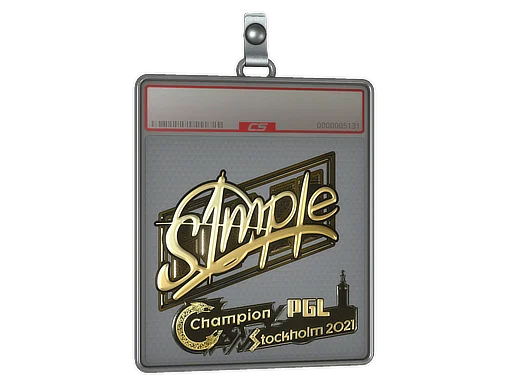 Sticker Slab | s1mple (Gold) | Stockholm 2021