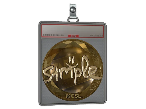 Sticker Slab | s1mple (Gold) | Katowice 2019