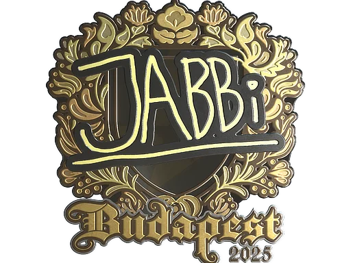 Sticker | jabbi (Gold) | Budapest 2025