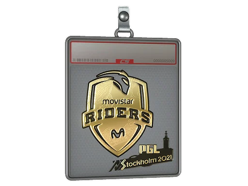 Sticker Slab | Movistar Riders (Gold) | Stockholm 2021