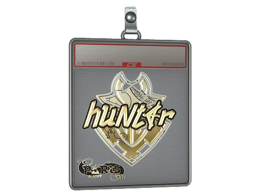 Sticker Slab | huNter- (Gold) | Paris 2023
