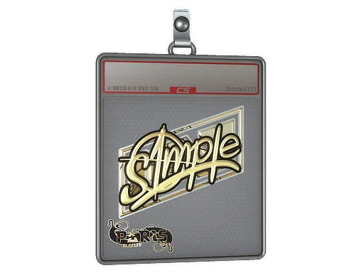 Sticker Slab | s1mple (Gold) | Paris 2023