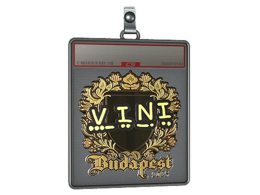 Sticker Slab | VINI (Gold) | Budapest 2025