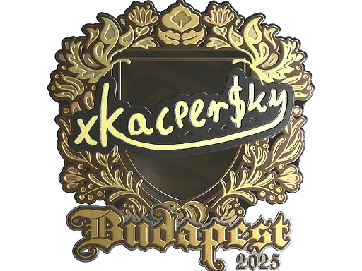 Sticker | xKacpersky (Gold) | Budapest 2025