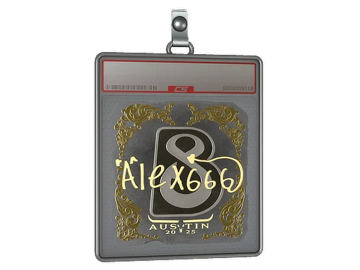 Sticker Slab | alex666 (Gold) | Austin 2025