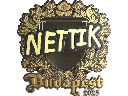 Sticker | nettik (Gold) | Budapest 2025