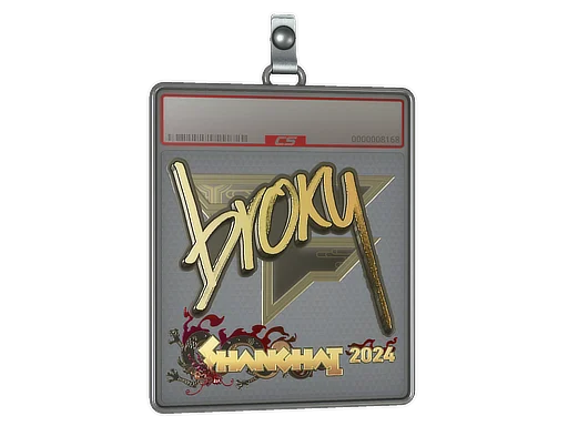Sticker Slab | broky (Gold) | Shanghai 2024