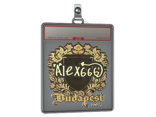 Sticker Slab | alex666 (Gold) | Budapest 2025