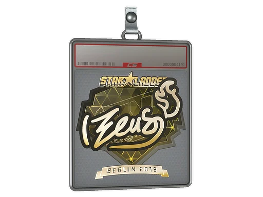 Sticker Slab | Zeus (Gold) | Berlin 2019