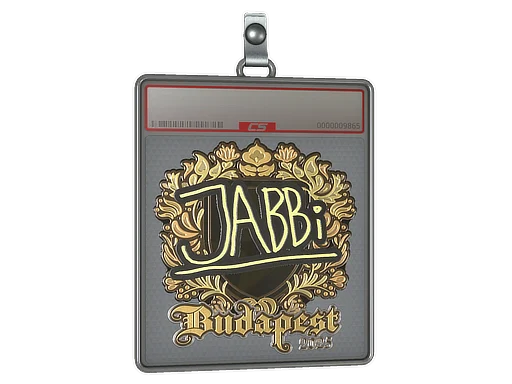 Sticker Slab | jabbi (Gold) | Budapest 2025
