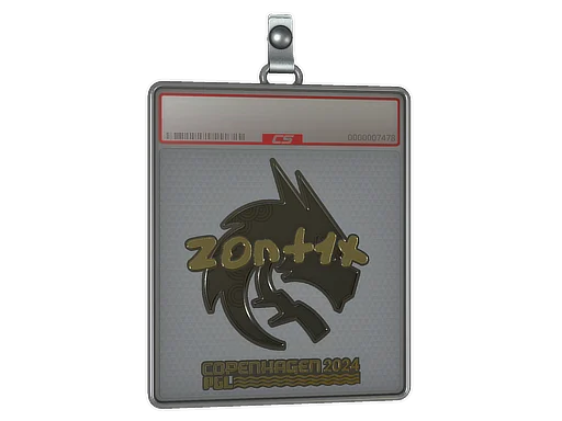 Sticker Slab | zont1x (Gold) | Copenhagen 2024