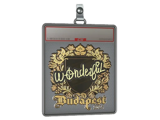 Sticker Slab | w0nderful (Gold) | Budapest 2025