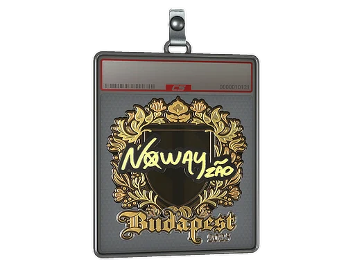 Sticker Slab | noway (Gold) | Budapest 2025