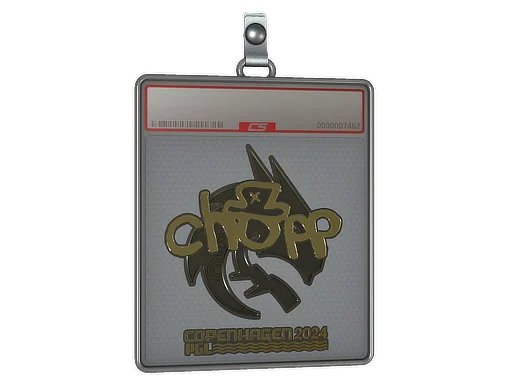 Sticker Slab | chopper (Gold) | Copenhagen 2024