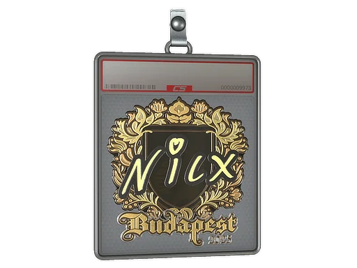 Sticker Slab | nicx (Gold) | Budapest 2025