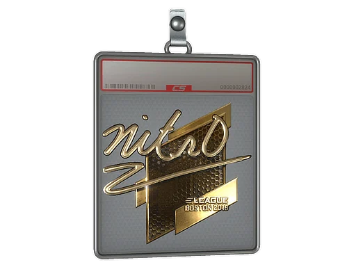 Sticker Slab | nitr0 (Gold) | Boston 2018