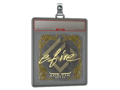 Sticker Slab | efire (Gold) | Austin 2025