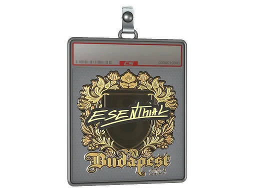 Sticker Slab | esenthial (Gold) | Budapest 2025