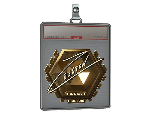 Sticker Slab | Ex6TenZ (Gold) | London 2018