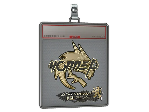 Sticker Slab | chopper (Gold) | Antwerp 2022