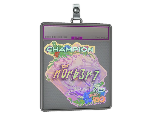 Sticker Slab | n0rb3r7 (Holo, Champion) | Rio 2022